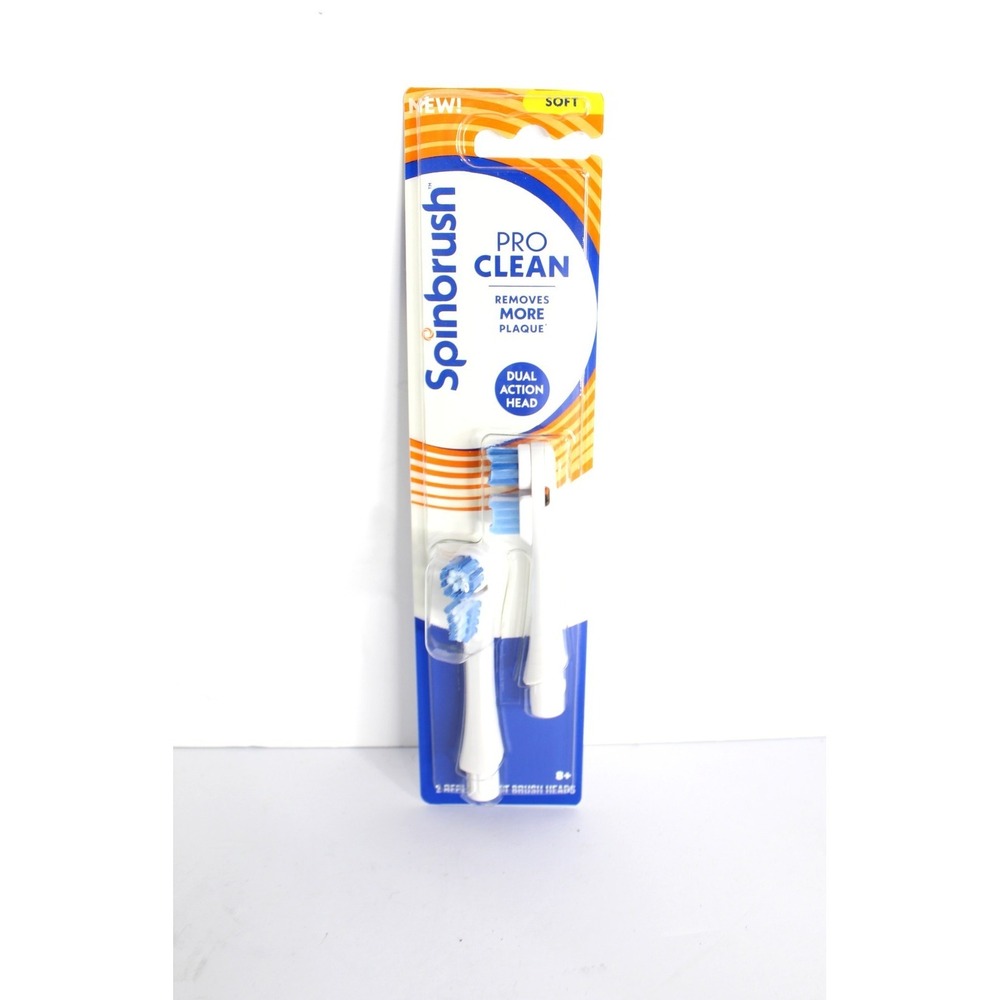 SPINBRUSH PRO+ DEEP CLEAN REPLACEMENT HEADS 2 PACK SOFT SEALED‎ ARM & HAMMER NEW